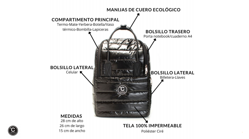 Celsius Mochila Aspen Negra