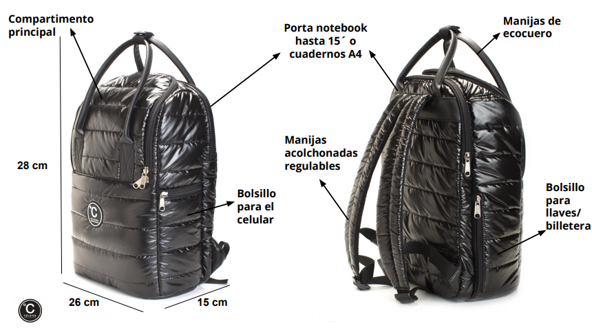 Celsius Mochila Aspen Negra