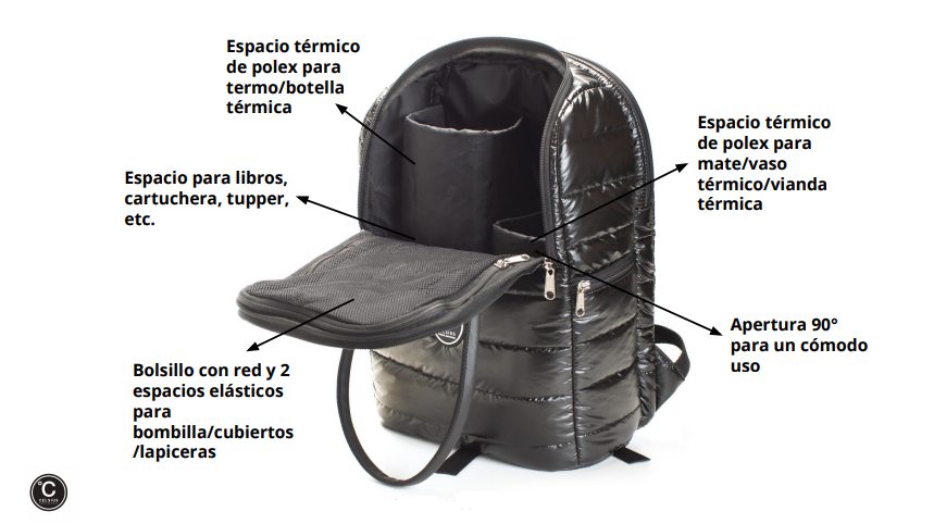 Celsius Mochila Aspen Negra