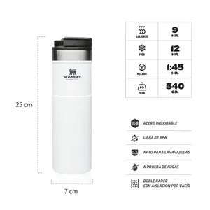 Stanley Classic Neverleak Travel Mug Blanco 591ml RR