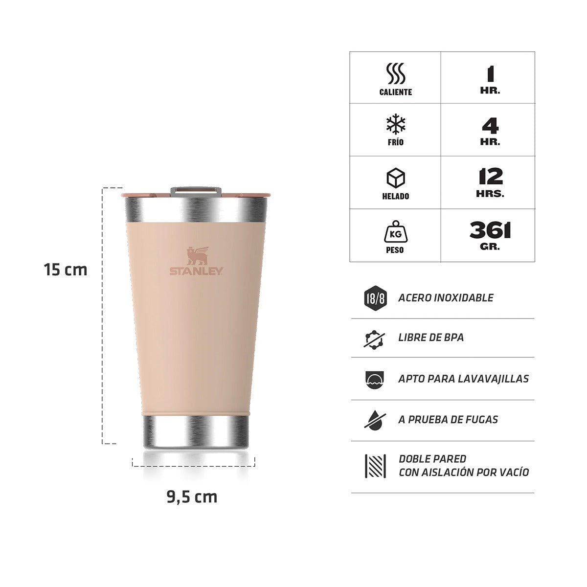 Stanley Vaso térmico Rosa 470ml RR